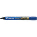 Pilot 400 Permanent Marker Broad Chisel 1.5 mm Blue Non Refillable Pack of 12