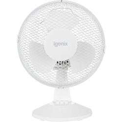 igenix Desk Fan MM30134 20 W 9 inch White 1 Speed Settings 27 x 22 x 38 cm