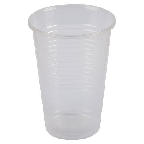 Maxima Disposable Water Cups Plastic 200ml Transparent Pack of 100