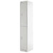 LINK51 Standard Mild Steel Locker with 2 Doors Standard Deadlock Lockable with Key 300 x 450 x 1800 mm Grey