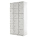 LINK51 Standard Mild Steel Locker with 6 Doors Standard Deadlock Lockable with Key 3 300 x 450 x 1800 mm Grey