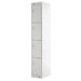 Link Lockers Secure Personal Storage Lockers 4 Door Grey 300 x 1800 x 450 mm