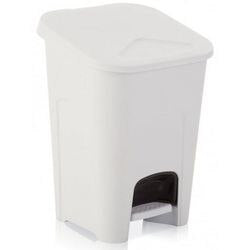 Pedal Bin 15 Litre White 30.5 x 30.5 x 36.8 cm