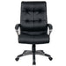 Realspace Executive Chair with Fixed Armrest and Adjustable Seat Basic Tilt Bonded Leather 110 kg Maine Black