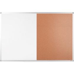 Viking Wall Mountable Combination Board 900 x 600mm Brown & White