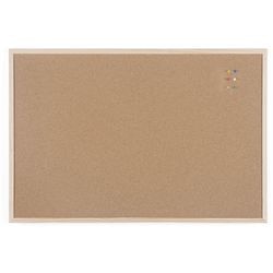 Viking Wall Mountable Cork Board 90 x 60cm Brown