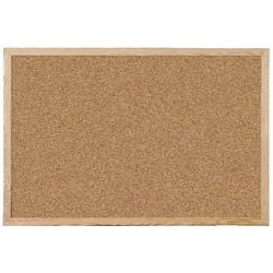 Viking Wall Mountable Cork Board 60 x 45cm Brown