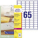 Avery L7551-25 Address Labels Self Adhesive 38.1 x 21.2 mm Clear 25 Sheets of 65 Labels