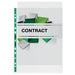 Rexel Punched Pockets A4 Green, Transparent 90 microns Polypropylene Up 11 Holes 12265 Pack of 100