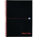 OXFORD Notebook Black n' Red A4 Ruled Spiral Bound Soft Cover Soft Cover Black, Red Perforated 100 Pages 50 Sheets