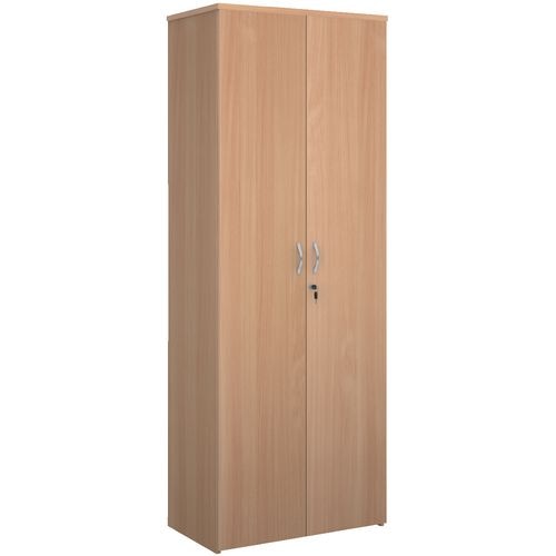 Dams International Cupboard Lockable with 5 Shelves Melamine Universal 800 x 470 x 2140mm Beech