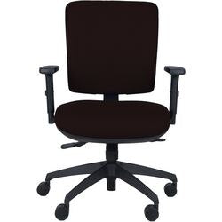 Energi-24 Synchro Tilt Ergonomic Office Chair with Adjustable Armrest and Seat Intensive Black