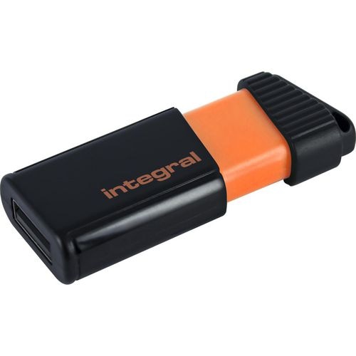 Integral USB 2.0 Flash Drive Pulse 32 GB Black, Orange