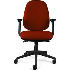 Energi-24 Basic Tilt Ergonomic Office Chair with Adjustable Armrest and High Back Red