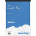 Niceday Notepad Adhesive A4+ Ruled Paper Soft Cover Blue Perforated 160 Pages 80 Sheets Pack of 5