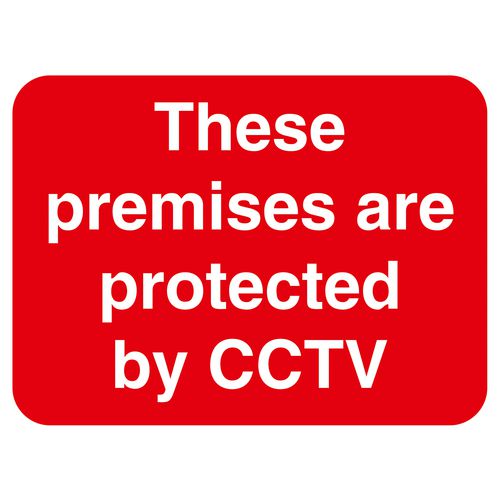 Warning Sign Cctv PVC 40 x 30 cm