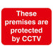 Warning Sign Cctv PVC 40 x 30 cm