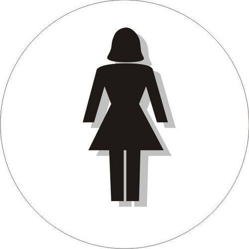 Office Sign Ladies PVC 6 x 6 cm