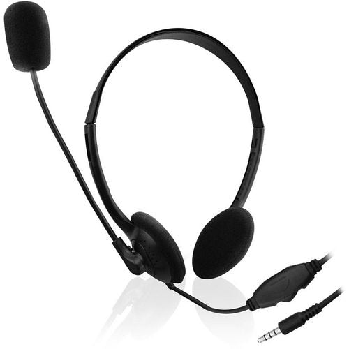 ewent EW3567 Wired Stereo Headset Over-the-head 3.5 mm Jack with Microphone Black