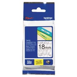 Brother P-touch Labelling Tape Authentic TZe-141 Adhesive Black on Transparent 18 mm x 8 m