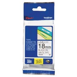 Brother P-touch Labelling Tape Authentic TZe-241 Adhesive Black on White 18 mm x 8 m