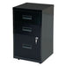 Realspace Pedestal with 3 Lockable Drawers Metal 400 x 400 x 660mm Black