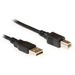 ewent EC2403 1 x USB A Male to 1 x USB B Male High Speed ??Connection Cable 3m Black