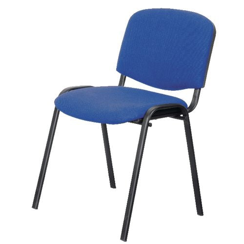 Niceday Visitor Chair ISO with Optional Armrest Blue Pack of 4