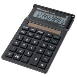 Office Depot Eco Desktop Calculator AT-830 12 Digit Display Black