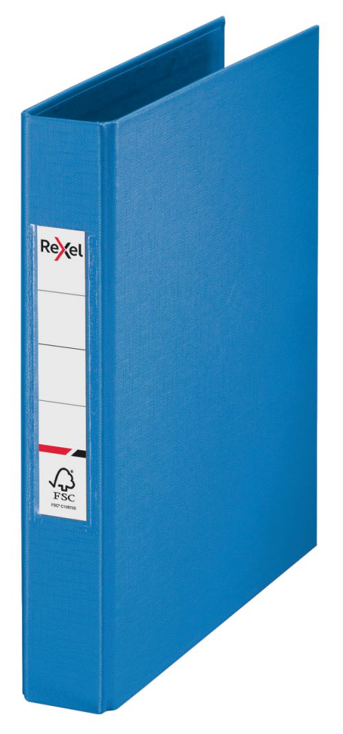 Rexel Ringbinder Choices A5 25mm 2 O-Ring Blue (Pack 10) - 2115559