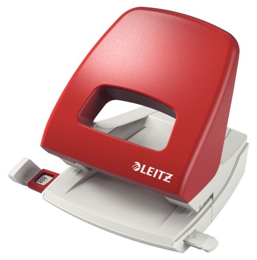 Leitz NeXXt Hole Punch with Guidebar Red - 50050025