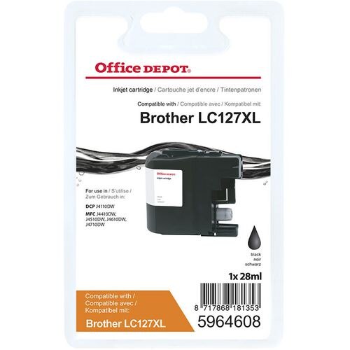 Office Depot LC127XL Compatible Brother Ink Cartridge Black