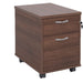 Dams International Pedestal with 2 Lockable Drawers MFC 426 x 600 x 567mm Walnut