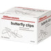 Office Depot Butterfly Paper Clips 57mm Silver Pack of 50