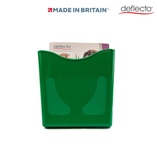 Deflecto A4 Literature Display Through Hole Green CP078YTGRN 26.5 x 10 x 26 cm