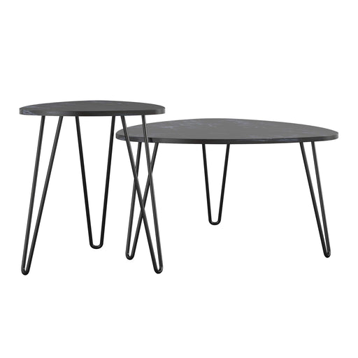 Novogratz Accent tables 7021899COMNUK Black Marble 830.6 (W) x 835.7 (D) x 574 (H) mm