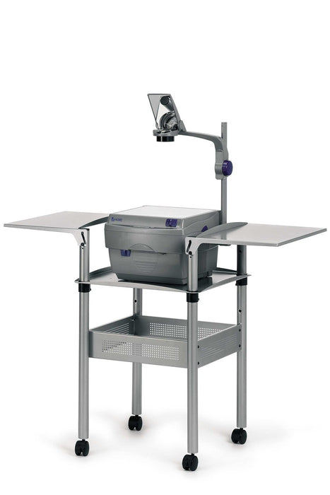 Nobo Overhead Projector Trolley with Folding Shelves Grey