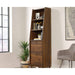 Hampstead Park Narrow Bookcase W500 x D396 x H1788mm Walnut  - 5420283