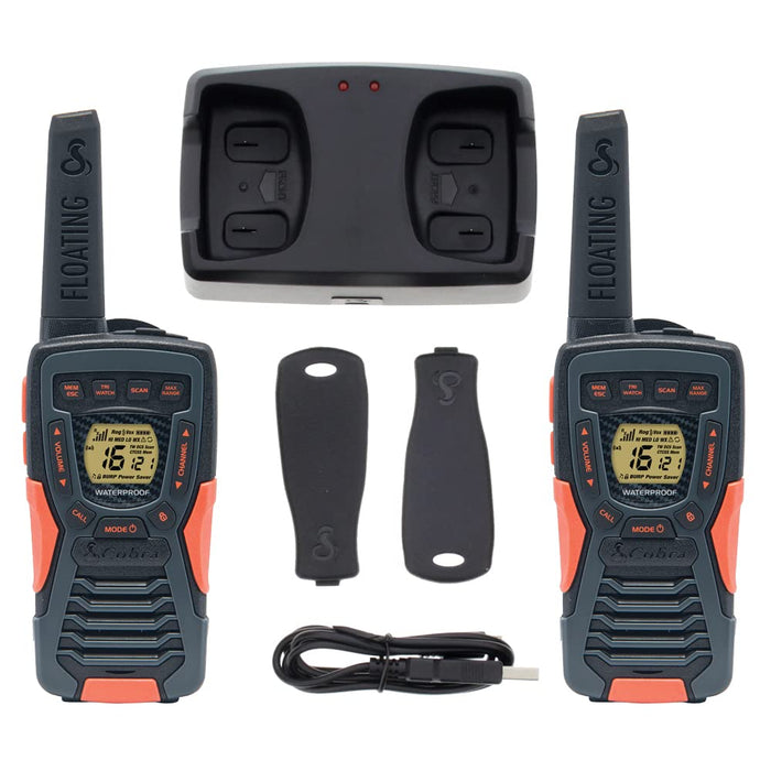 Cobra Two-Way Radio Set AM1055 Black Pack of 2