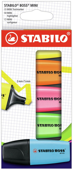 Stabilo Boss Mini Hler Wlt Ast Pk5