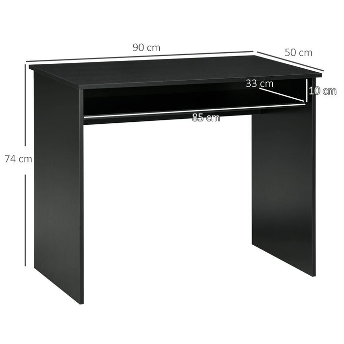 HOMCOM Desk Black 500 x 740 mm