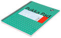 Pukka Pad Notebook Metallic Jotta A4+ Ruled Spiral Bound Cardboard Hardback Green Perforated 200 Pages Pack of 3