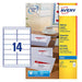 Avery Inkjet Address Labels J8163-10 Yes A4 White 3.81 x 9.91 cm 10 Sheets of 14 Labels