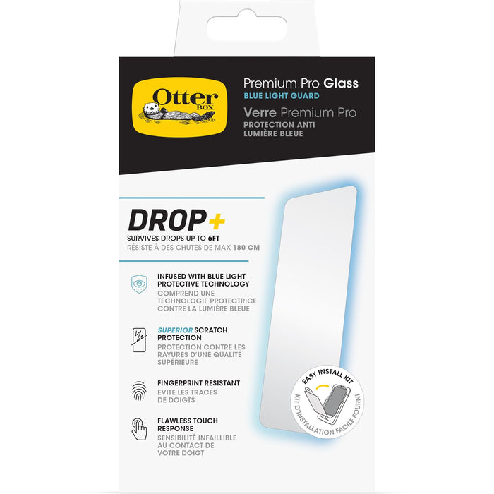 OtterBox Premium Pro Glass Antimicrobial Blue Light Apple iPhone 15 Pro Max - clear