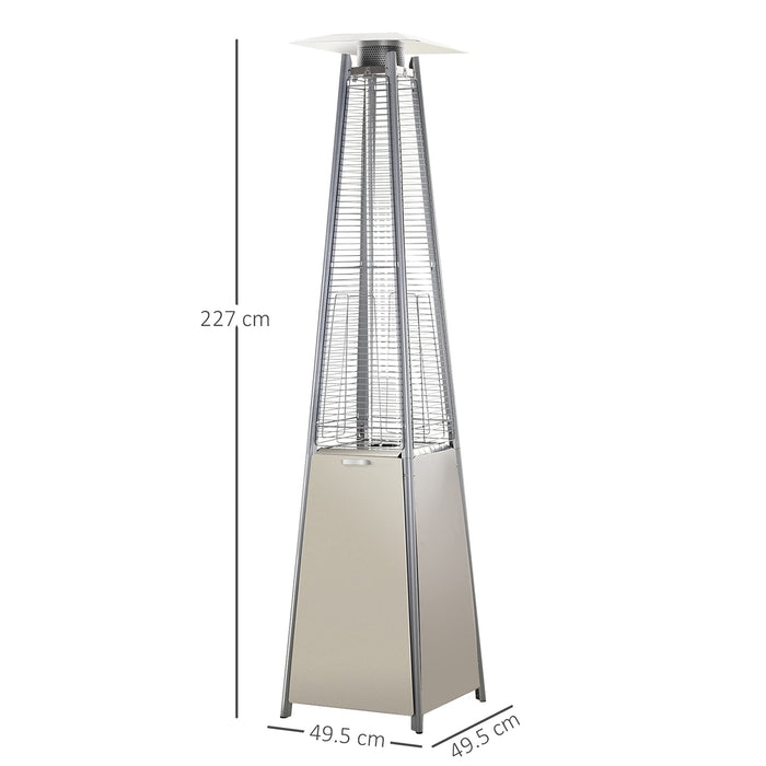 OutSunny Outdoor Heater 2270 x 495 x 495 mm Silver