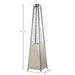 OutSunny Outdoor Heater 2270 x 495 x 495 mm Silver