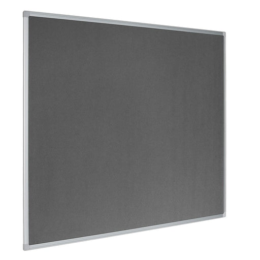 Bi-Office Earth Notice Board Non Magnetic Wall Mounted Felt 120 (W) x 90 (H) cm MDF (Medium-Density Fibreboard) Grey