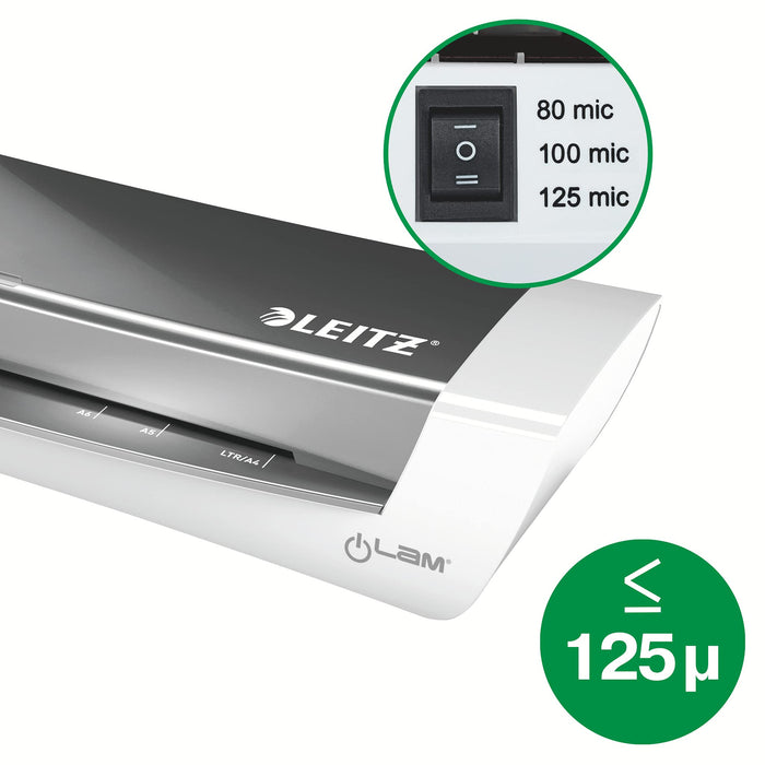 Leitz iLAM Home Office A4 37 x 12.5 x 7.5 cm A4 Laminator 300 mm/min. 3 min warm-up period