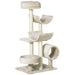 PawHut Cat Tree Beige 400 mm x 500 mm x 1050 mm