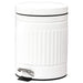 HOMCOM Bin Steel White 20.5 x 25.8 cm